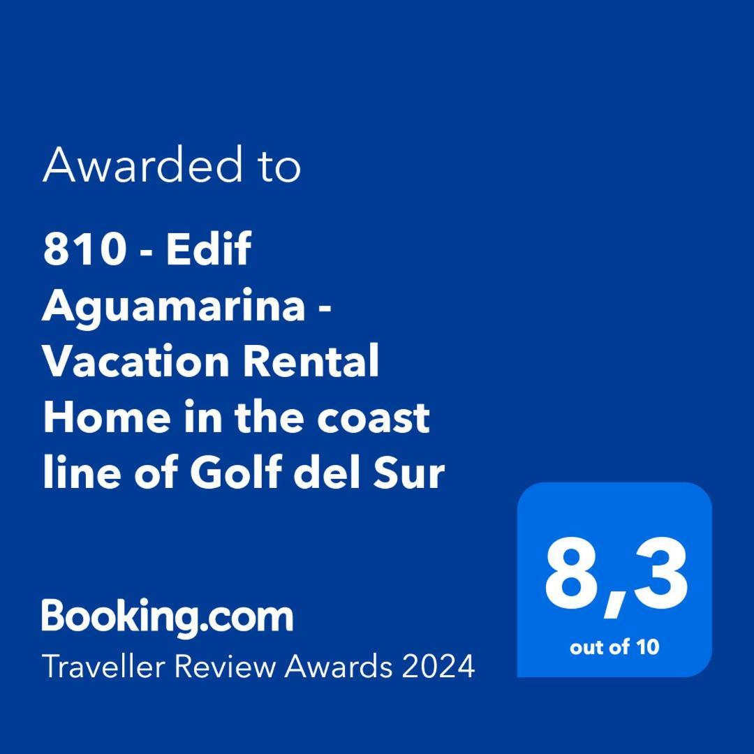 810 - Edif Aguamarina - Vacation Rental Home In The Coast Line Of Golf Del Sur San Miguel de Abona Exteriér fotografie